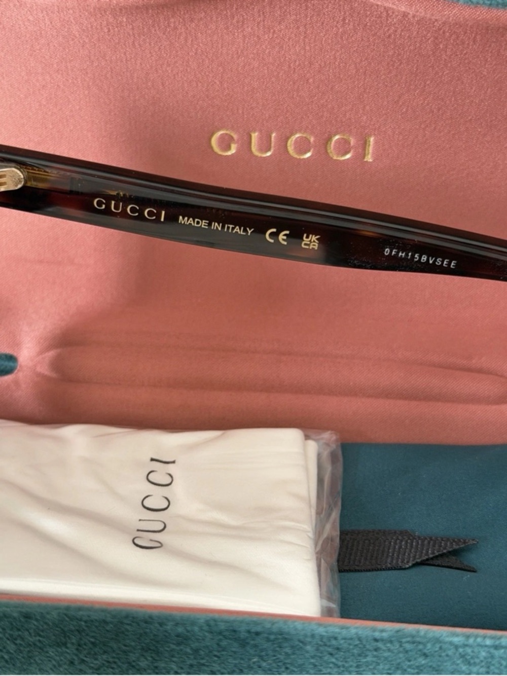 Gucci GG0325S 002 Oversized Square Sunglasses Brown NWT - Picture 7 of 11